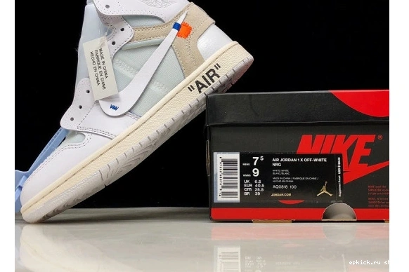 Cheap EP Air 1 High Jordan AQ0818-100 O-W  White Retro 100 AQ0818 0601